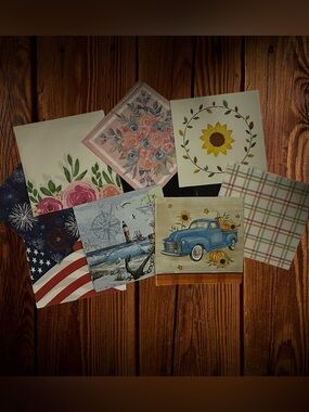 16 Paper Napkins For Crafts And Decoupage  - Mixed Lot Assorted